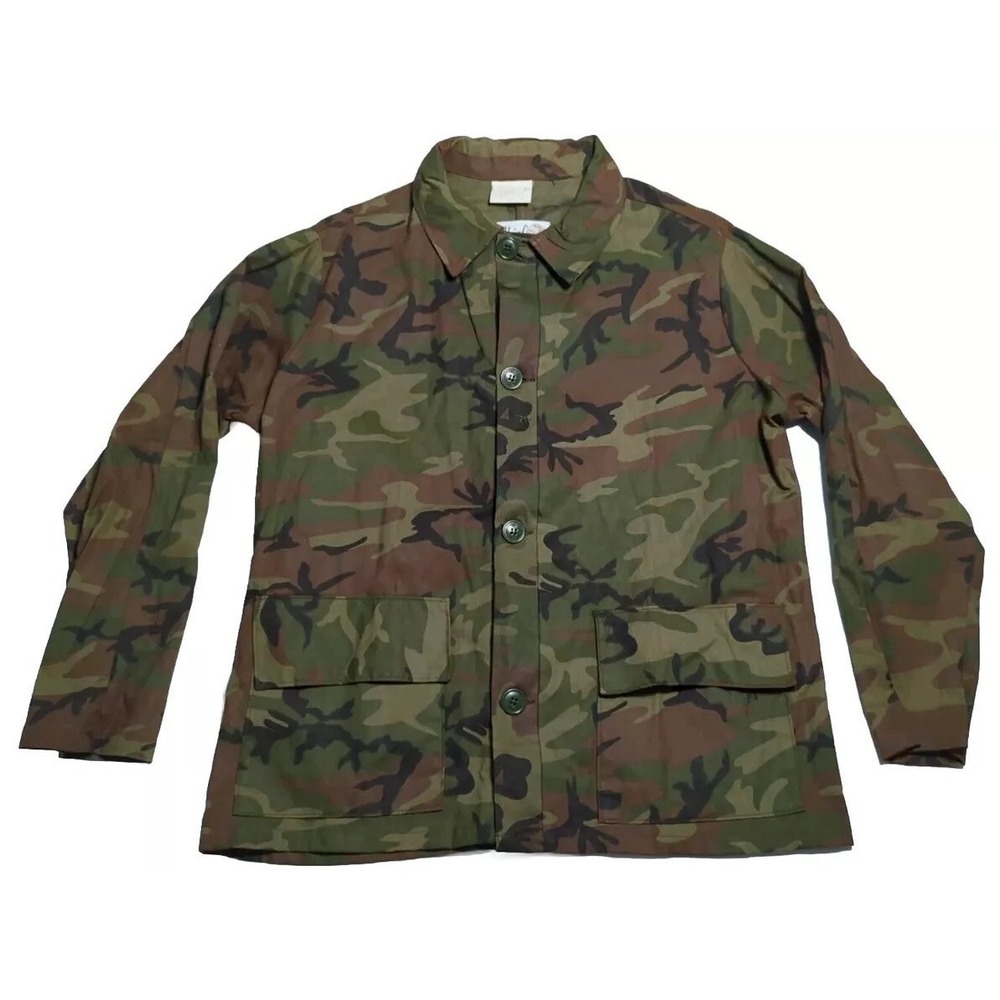 Vintage Chief Brand Camo Camouflage Utility Jacket Men's Size‎ XL
